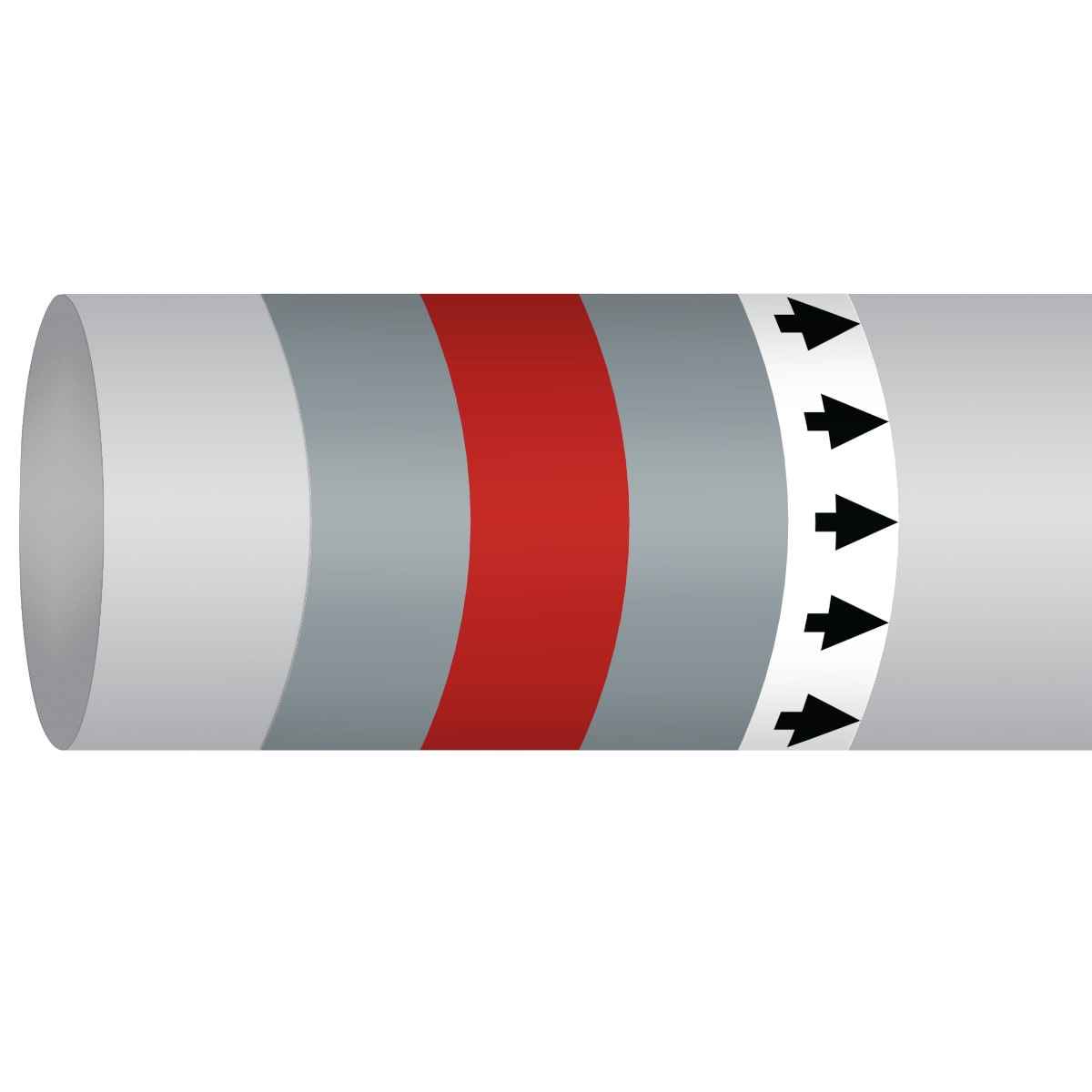 BRADY - Marcatubo IMO ISO 14726 - Non Flammable Gases: Compressed Air -High Pressure