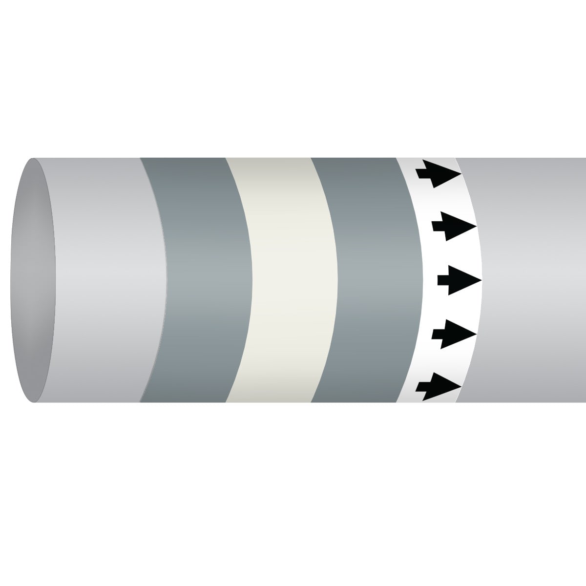 BRADY - Marcatubo IMO ISO 14726 - Non Flammable Gases: Breathing Air
