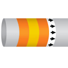 BRADY - MPM-OILNONFUEL-127MMX30M-OR/YL/OR-ROLL
