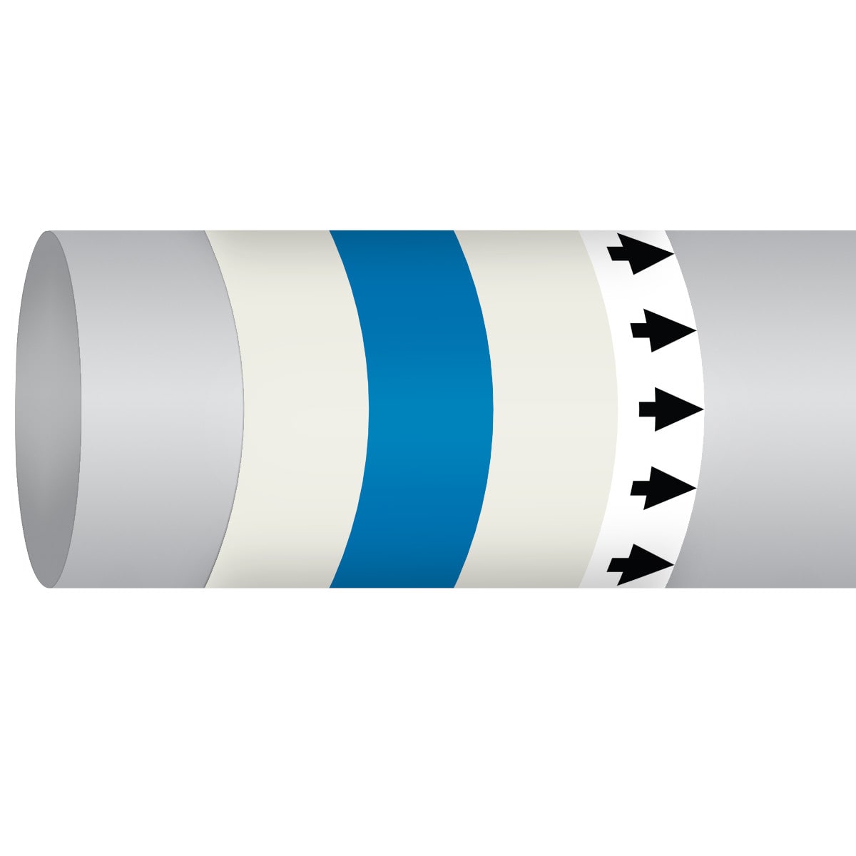 BRADY - MPM-AIRINVENT-127MMX30M-WT/BL/WT-ROLL 310618
