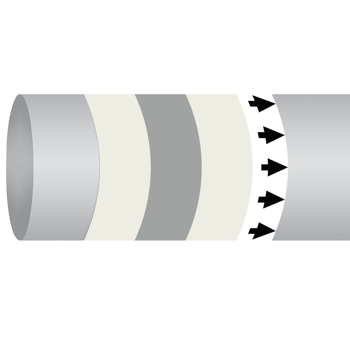 BRADY - MPM-AIRINVENT-127MMX30M-WT/SV/WT-ROLL 310624