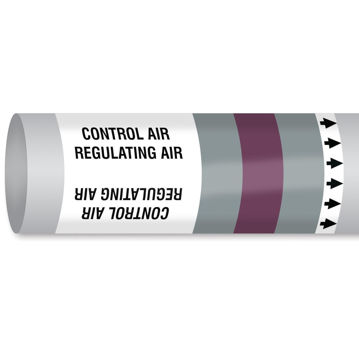 BRADY - Marcatubo IMO ISO 14726 - Non Flammable Gases: Control Air - Regulating Air