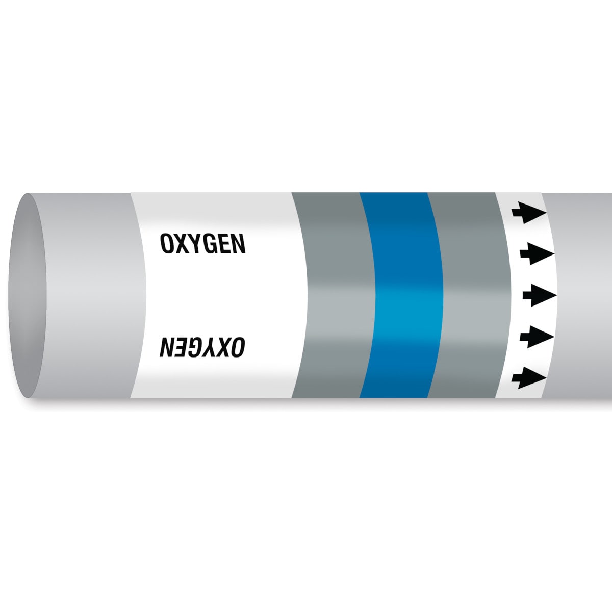 BRADY - Marcatubo IMO ISO 14726 - Non Flammable Gases: Oxygen