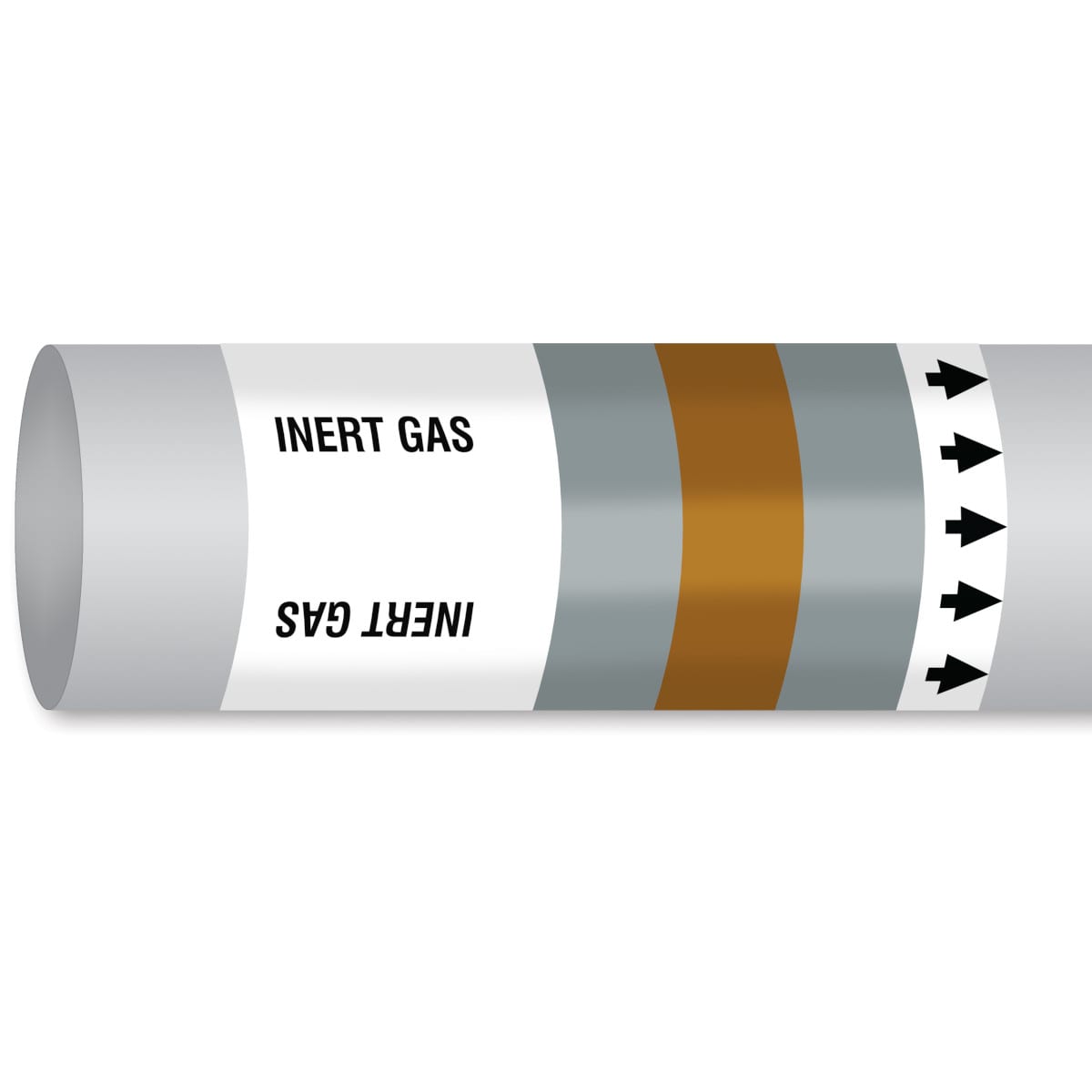 BRADY - Marcatubo IMO ISO 14726 - Non Flammable Gases: Inert Gas
