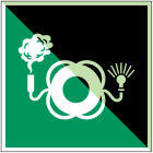 BRADY - Segnaletica di sicurezza ISO - Salvagente con boetta luminosa e fumogeno 310900