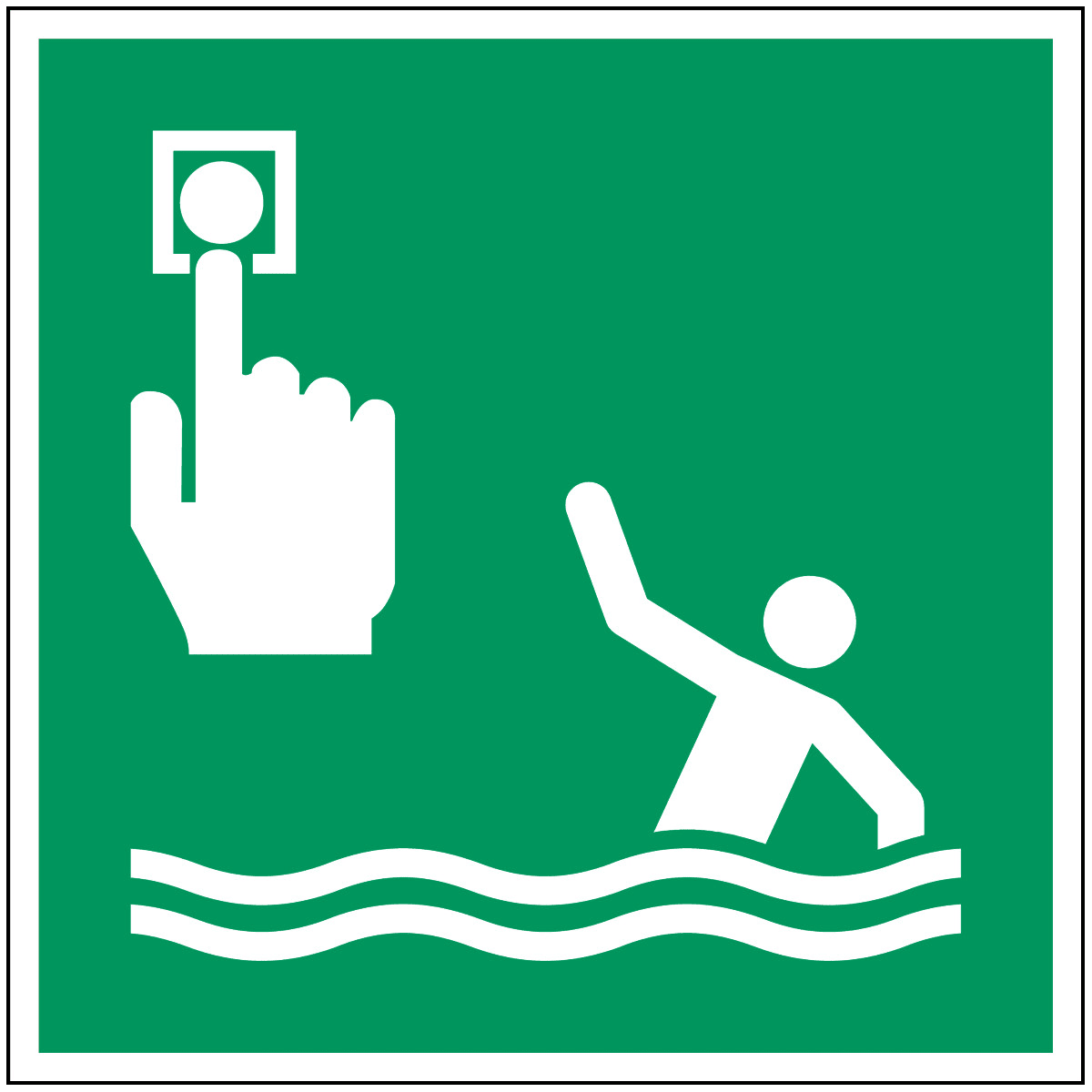 BRADY - Segnaletica di sicurezza ISO - Punto di chiamata persona in mare