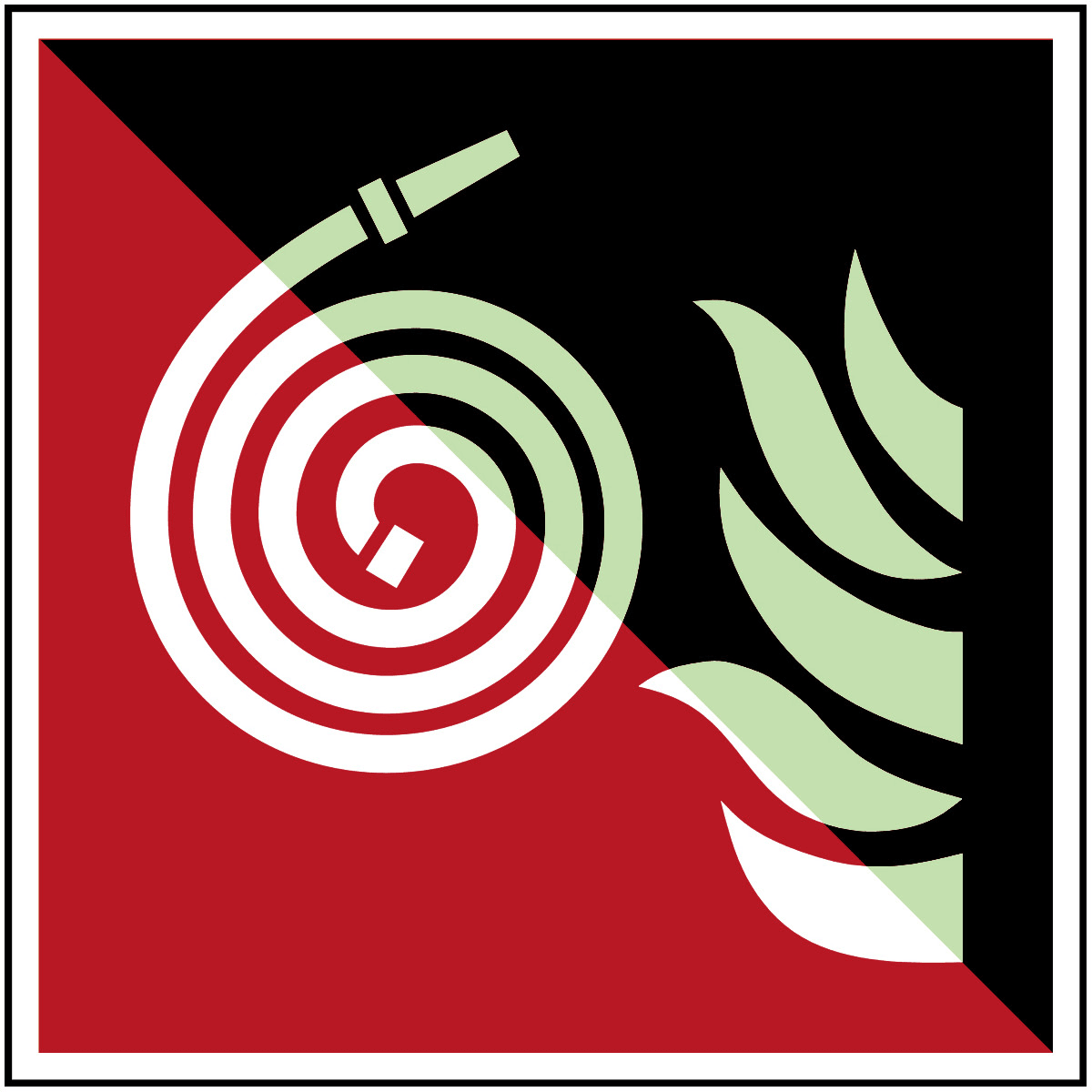 BRADY - Segnaletica di sicurezza ISO - Manichetta antincendio non collegata 310945