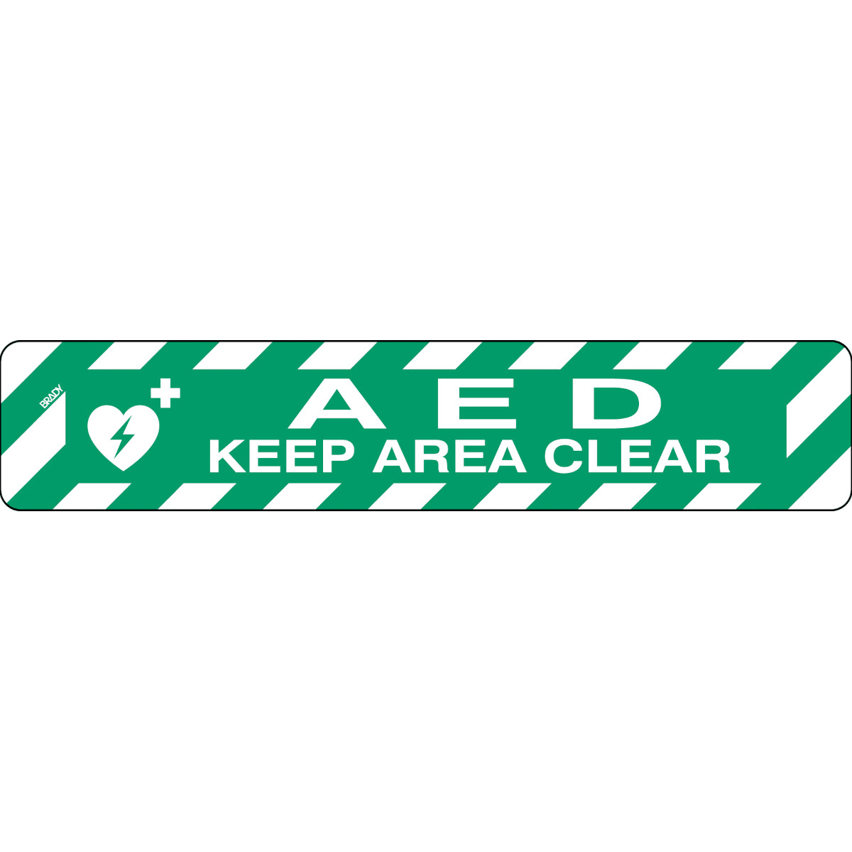 BRADY - Segnaletica di sicurezza a pavimento - TENERE L’AREA SGOMBRA 311279