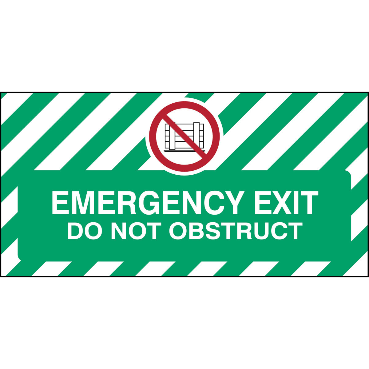 BRADY - Segnaletica di sicurezza a pavimento - TENERE L’AREA SGOMBRA 311299