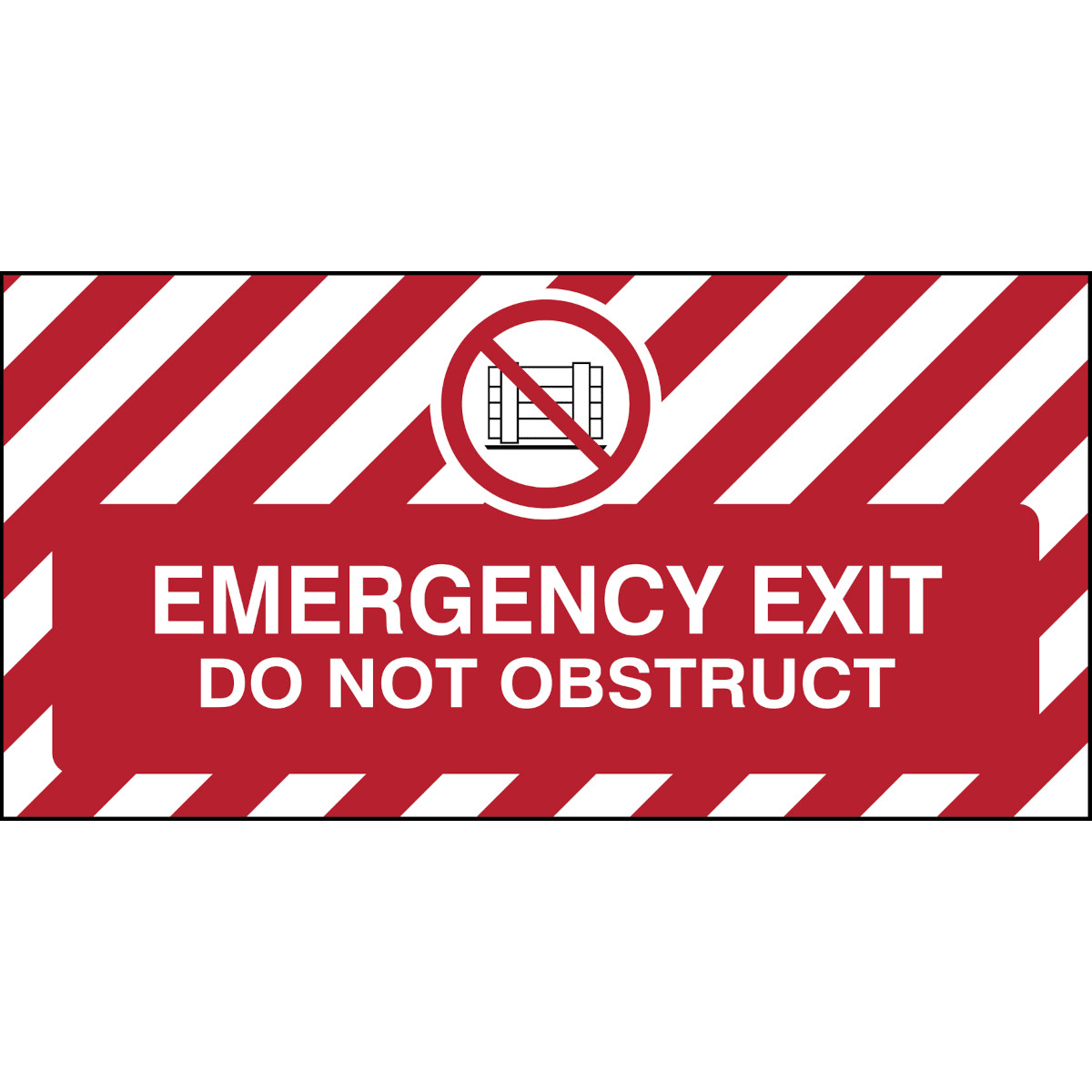 BRADY - Segnaletica di sicurezza a pavimento - TENERE L’AREA SGOMBRA 311303