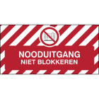 BRADY - Segnaletica di sicurezza a pavimento - TENERE L’AREA SGOMBRA 311306