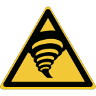 BRADY - Segnaletica di sicurezza ISO - Attenzione; Zona di tornadi