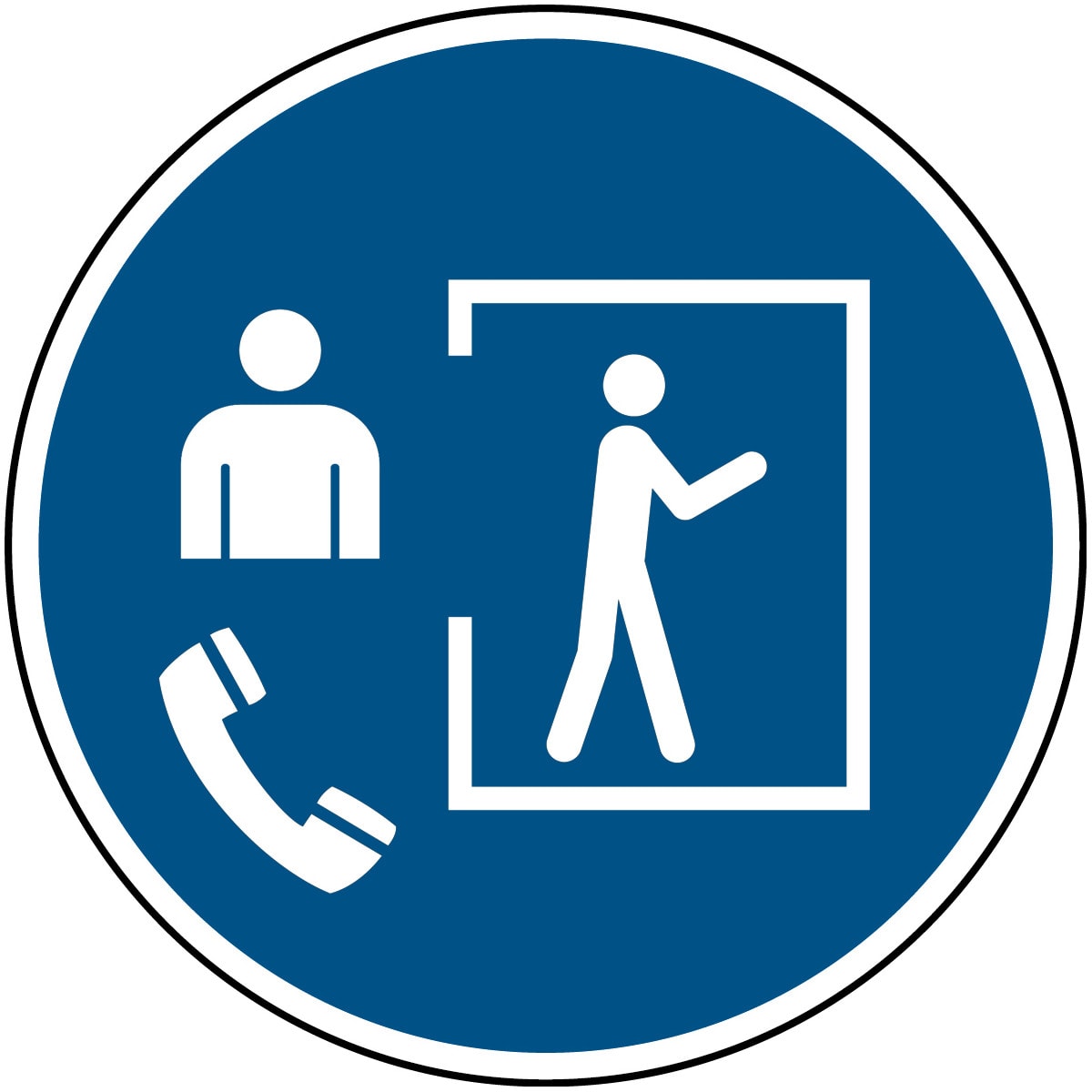 BRADY - Segnaletica di sicurezza ISO - Accesso solo con supervisore all’esterno 311894