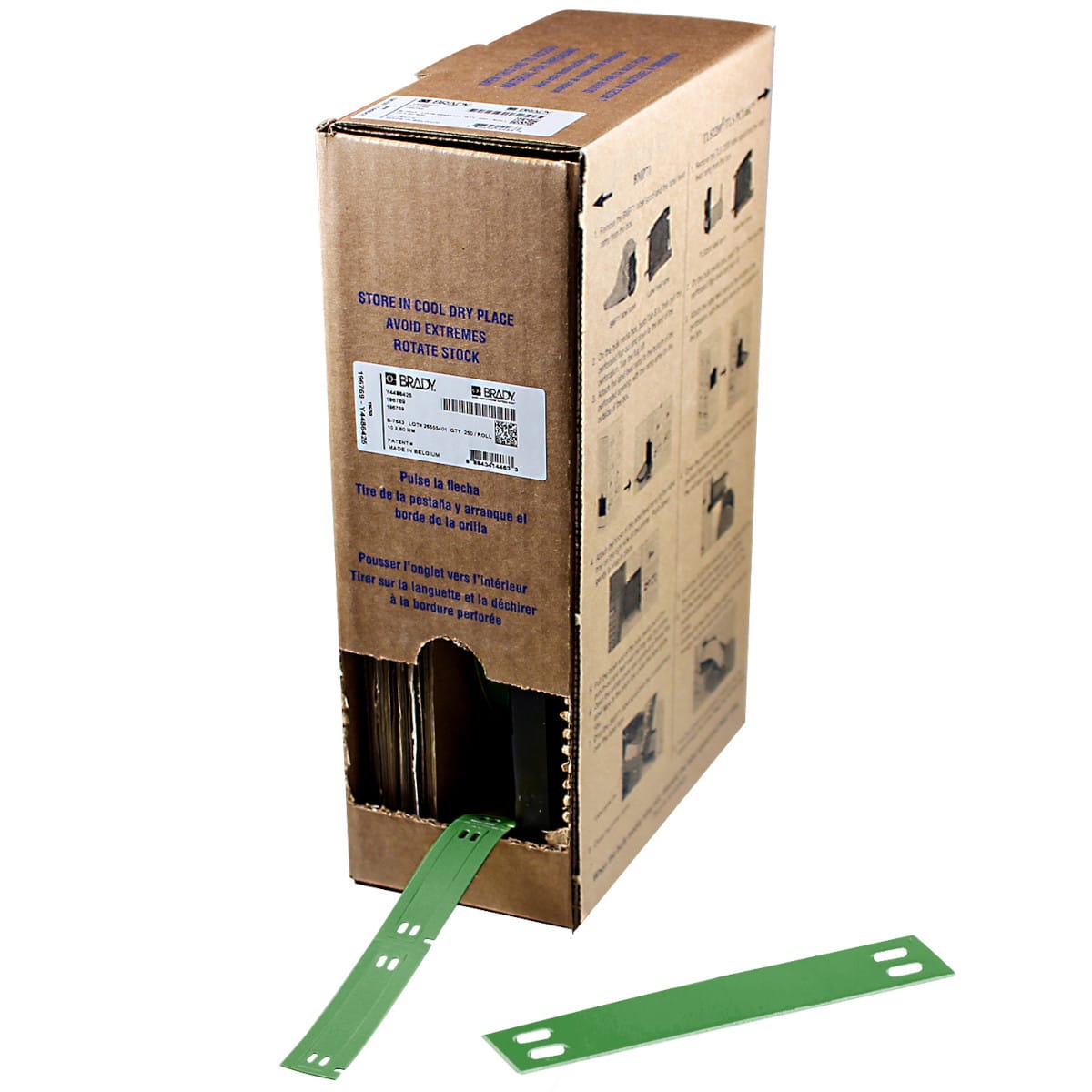 BRADY - Targhette per cavi senza liner B-7643, bulk, per M710