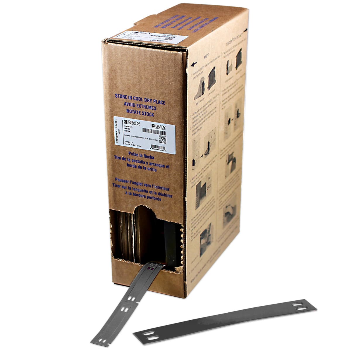 BRADY - Targhette per cavi senza liner B-7643, bulk, per M710