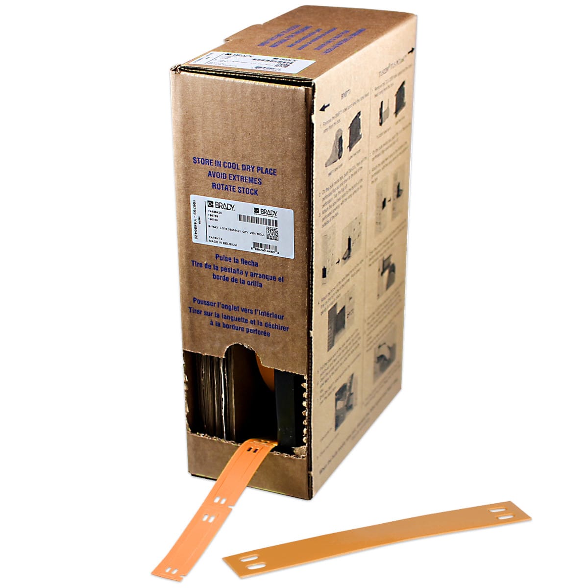 BRADY - Targhette per cavi senza liner B-7643, bulk, per M710