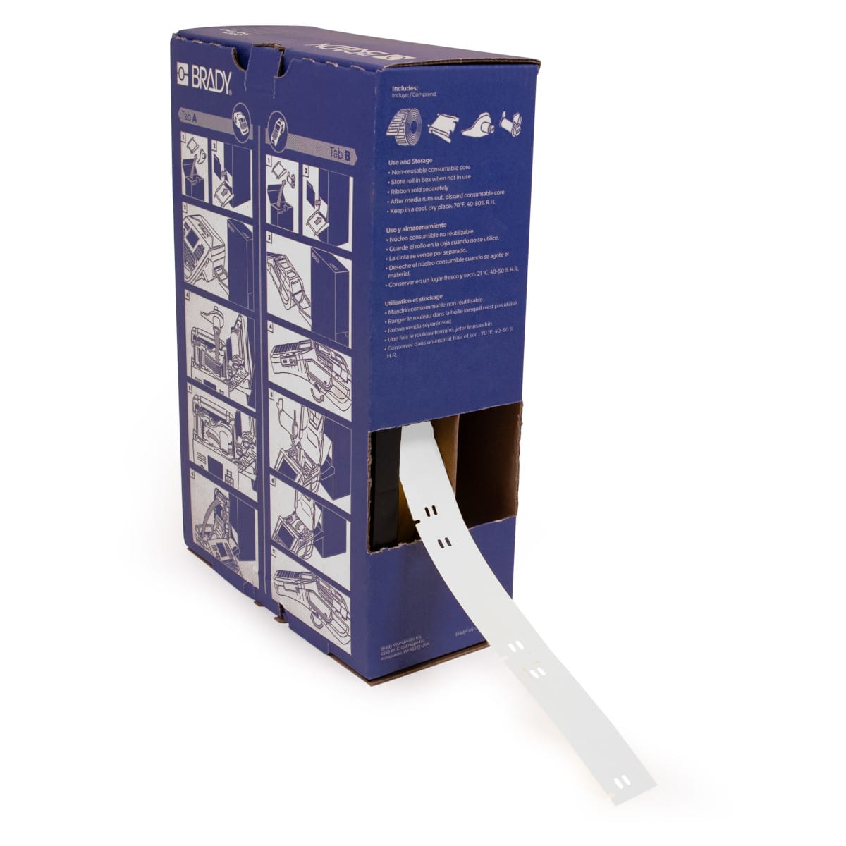 BRADY - Targhette per cavi senza liner B-7643, bulk, per M710