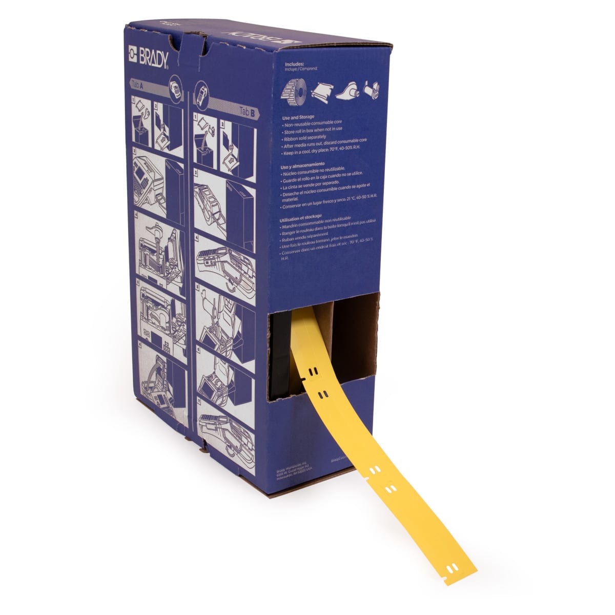 BRADY - Targhette per cavi senza liner B-7643, bulk, per M710