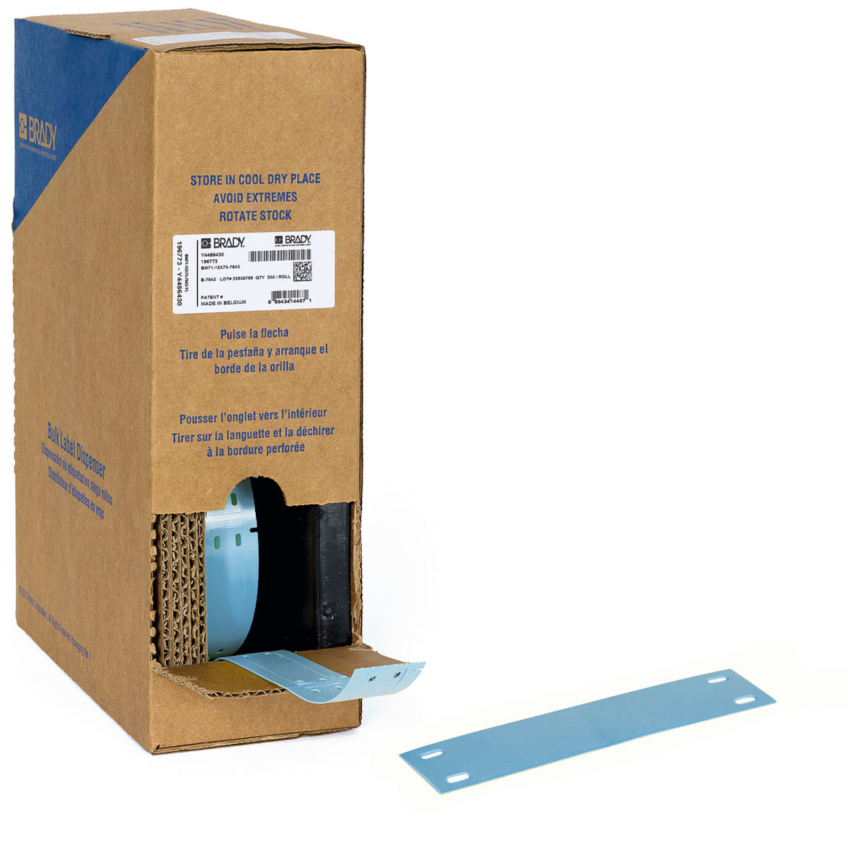 BRADY - Targhette per cavi senza liner B-7643, bulk, per M611, M610 e M710