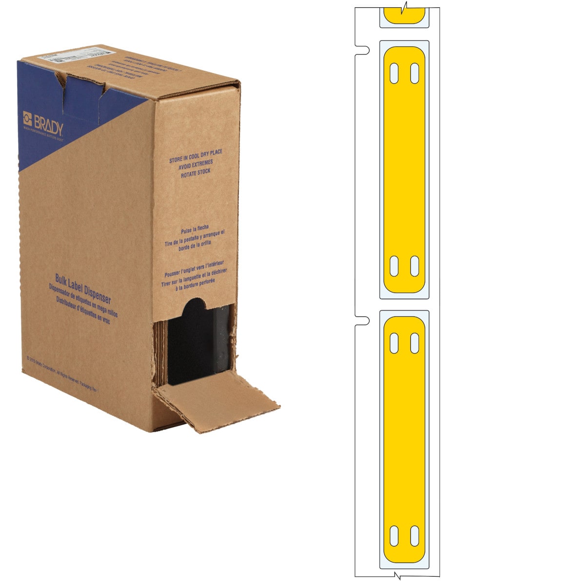 BRADY - Targhetta per cavi in poliuretano per M611, M610 e M710 bulk