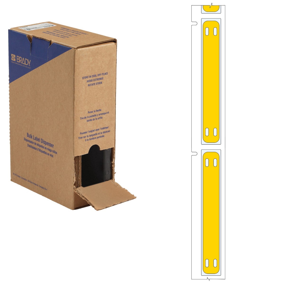 BRADY - Targhetta per cavi in poliuretano per M611, M610 e M710 bulk