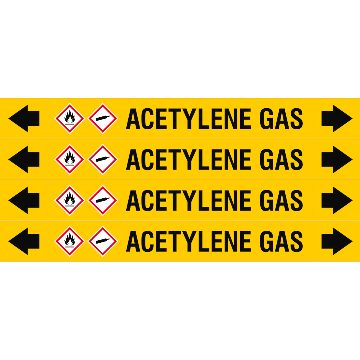 BRADY - ASME - Marcatubi - Acetylene Gas