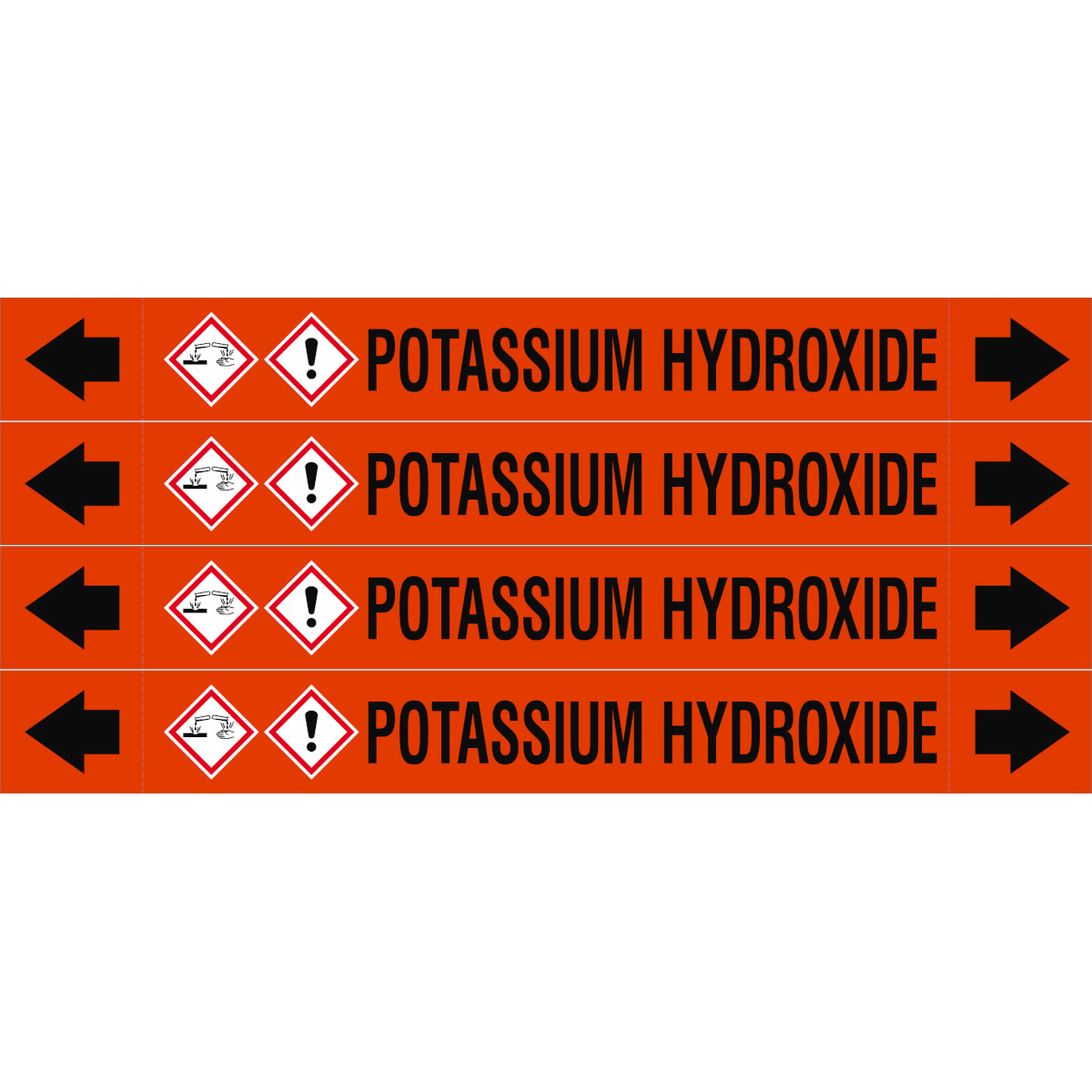 BRADY - ASME - Marcatubi - Potassium Hydroxide