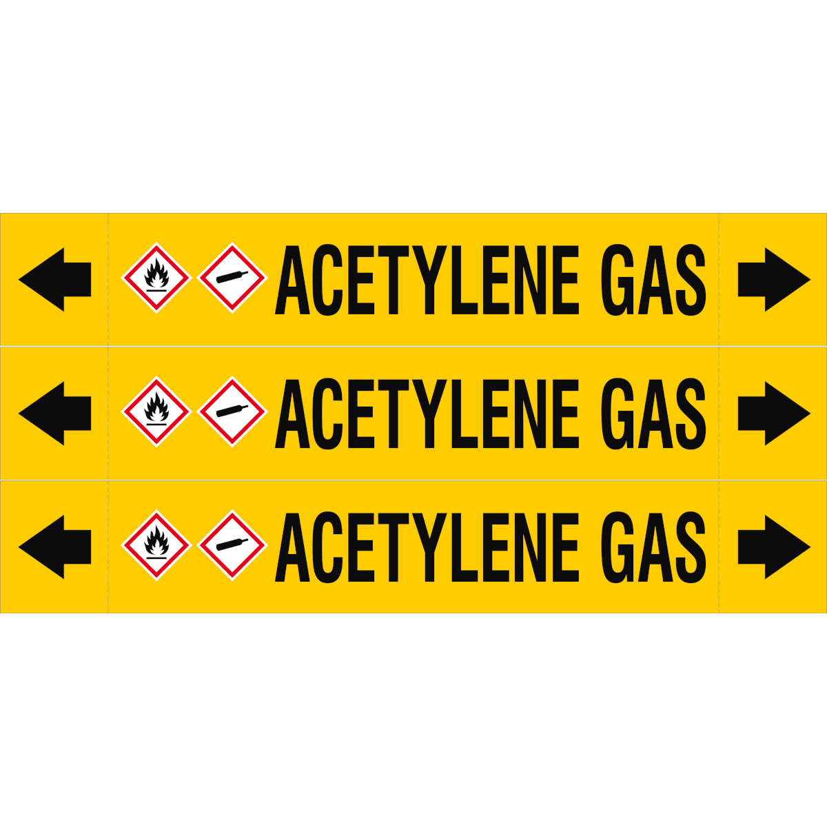 BRADY - ASME - Marcatubi - Acetylene Gas