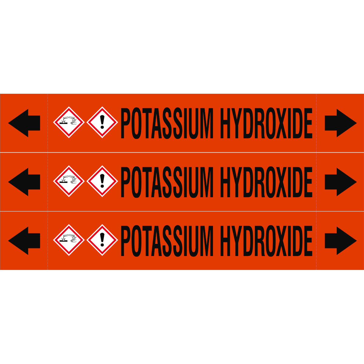 BRADY - ASME - Marcatubi - Potassium Hydroxide