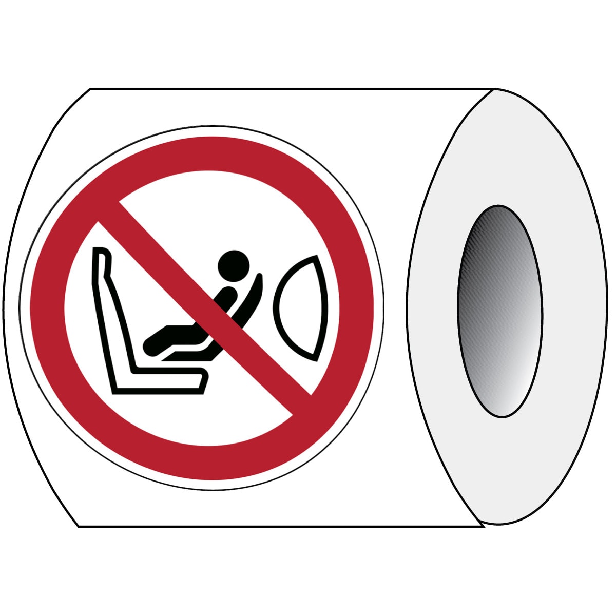 BRADY - Segnaletica di sicurezza ISO - Vietato installare seggiolini per bambini 313544