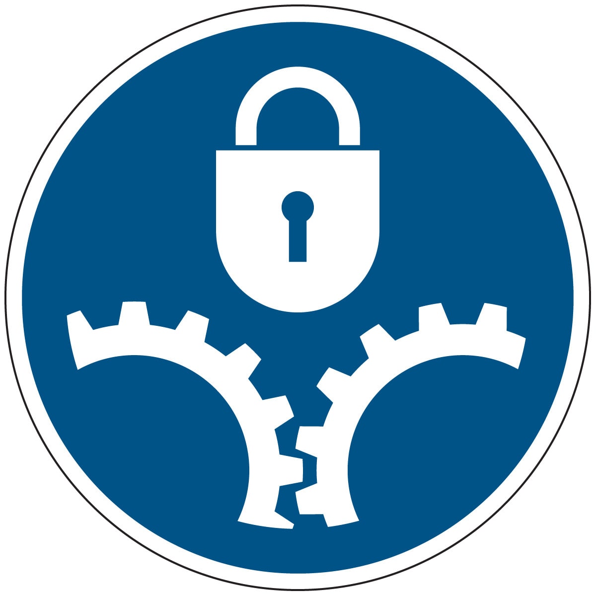 BRADY - Segnaletica di sicurezza ISO - Bloccare le parti meccaniche in movimento