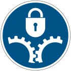 BRADY - Segnaletica di sicurezza ISO - Bloccare le parti meccaniche in movimento