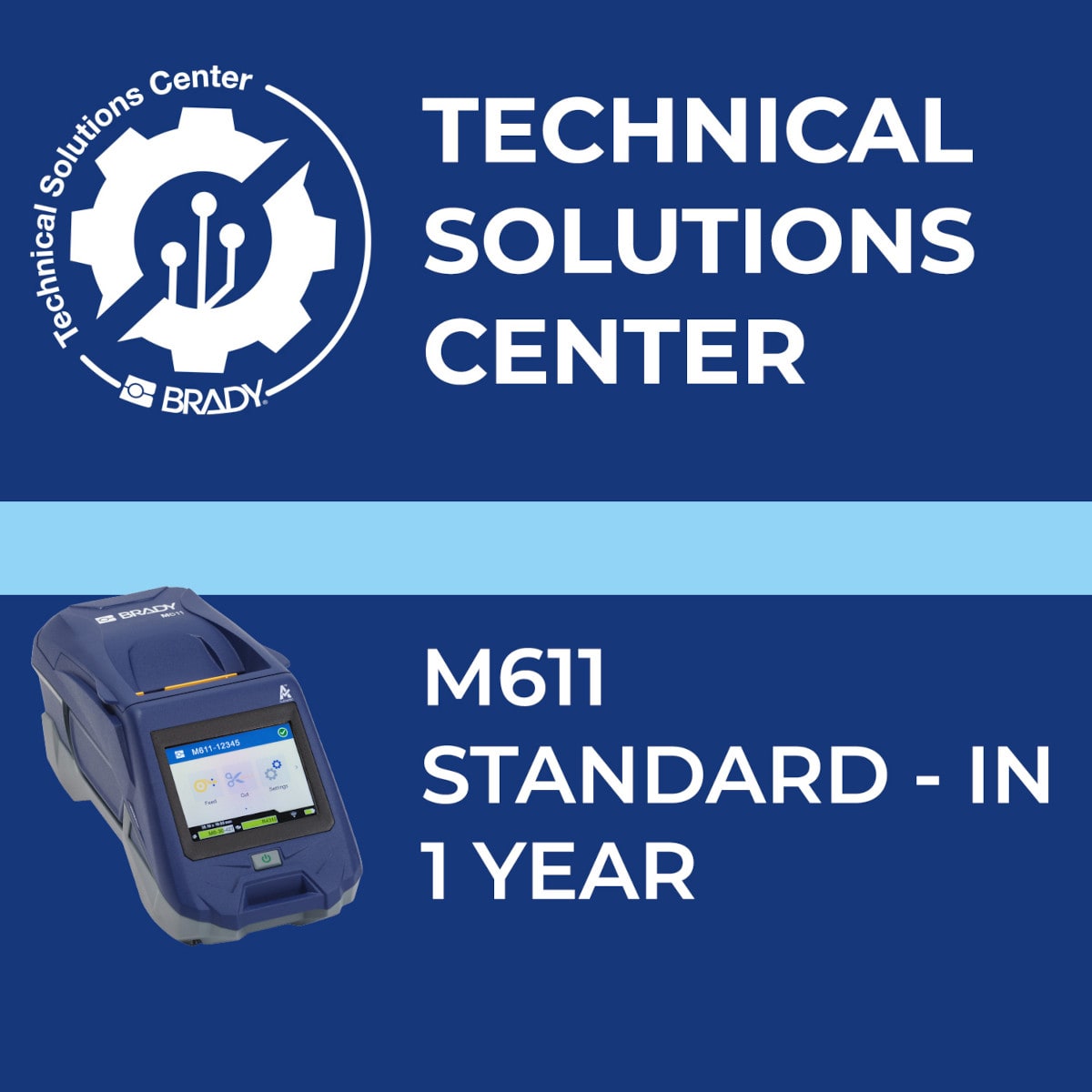 BRADY - Contratto di assistenza M611 Standard In 1 anno