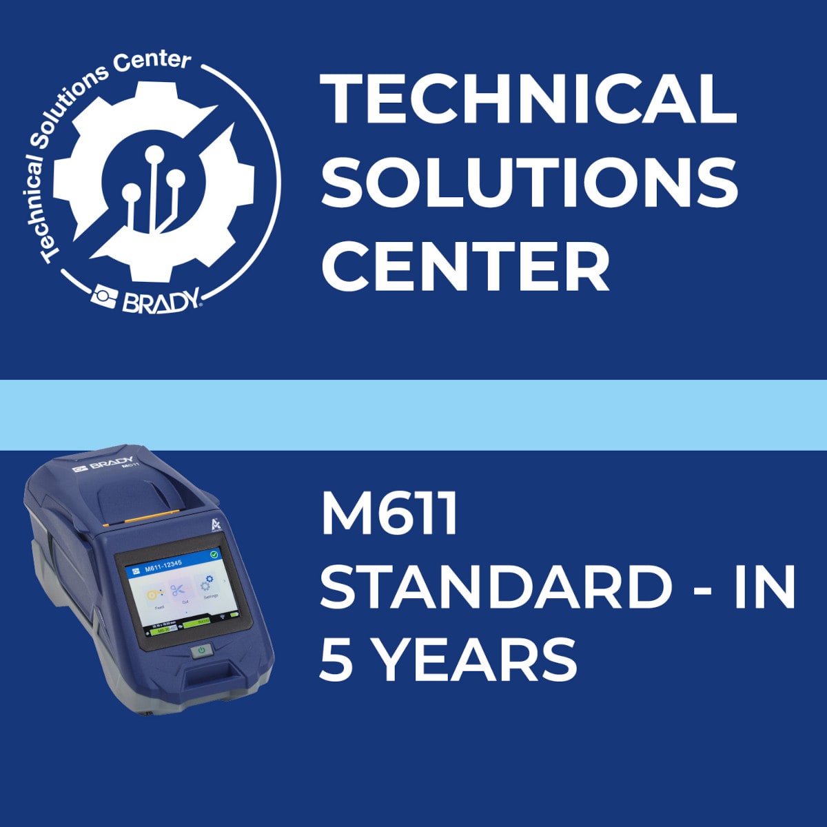 BRADY - Contratto di assistenza M611 Standard In 5 anni