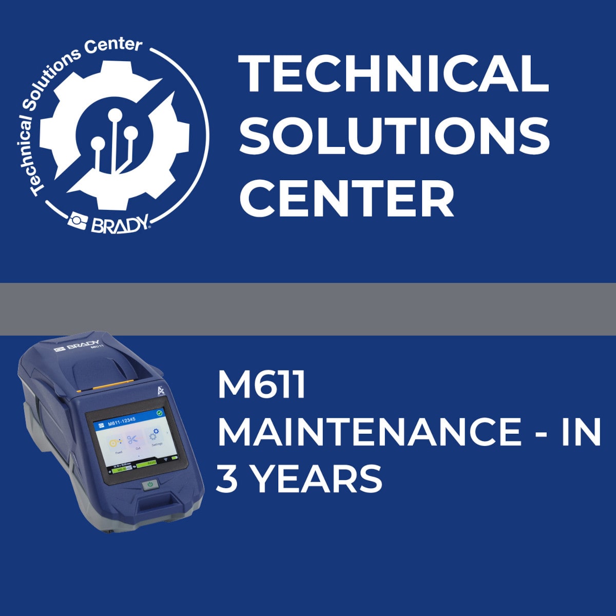 BRADY - Contratto di assistenza M611 Maintenance In 3 anni