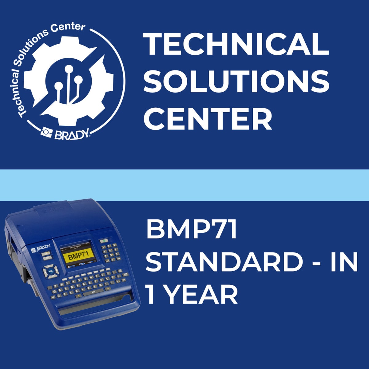 BRADY - Contratto di assistenza BMP71 Standard In 1 anno