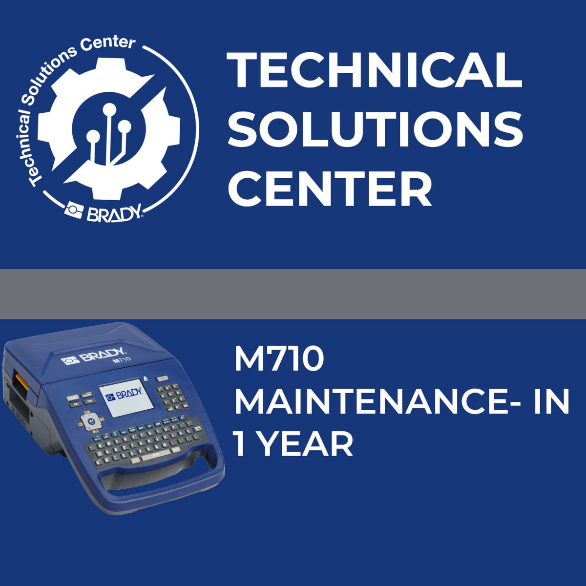 BRADY - Contratto di assistenza M710 Maintenance In 1 anno 321325