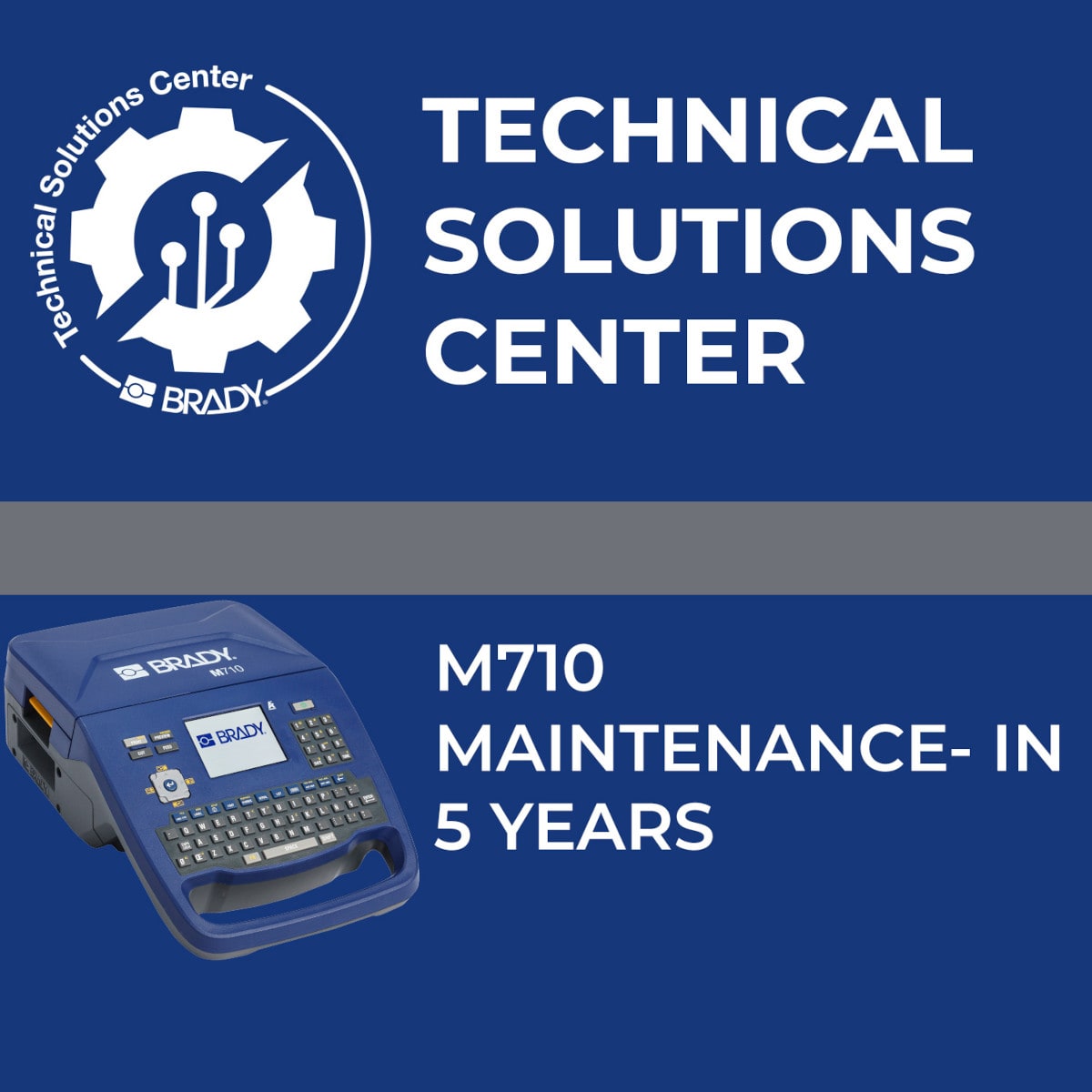 BRADY - Contratto di assistenza M710 Maintenance In 5 anni 321327