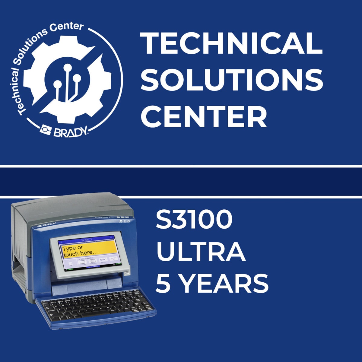 BRADY - Contratto di assistenza S3100 Ultra 5 anni 321341