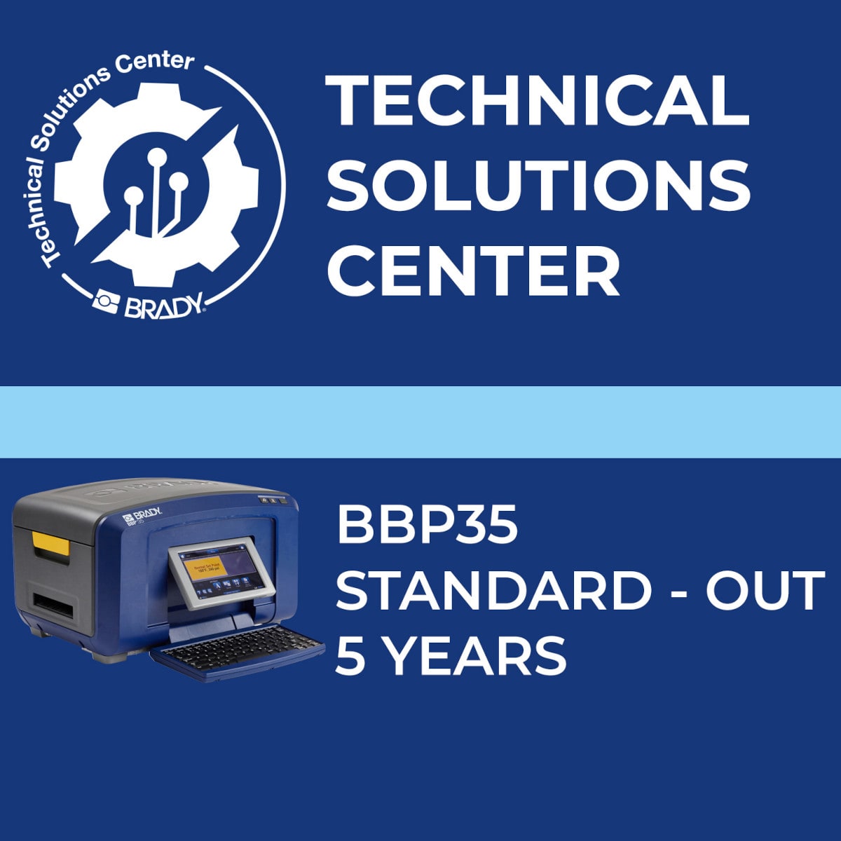 BRADY - Contratto di assistenza BBP35 Standard Out 5 anni 321364