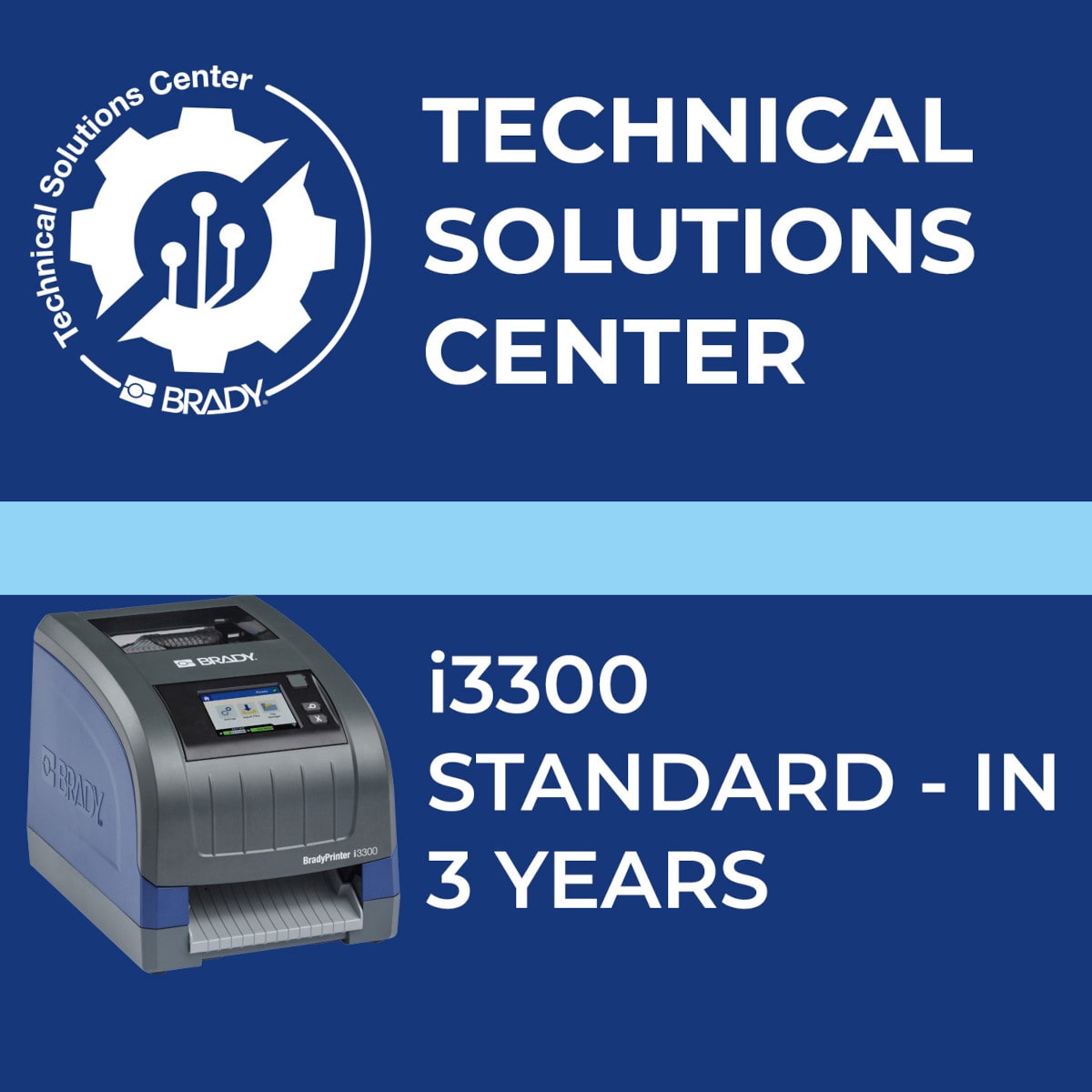 BRADY - Contratto di assistenza i3300 Standard In 3 anni