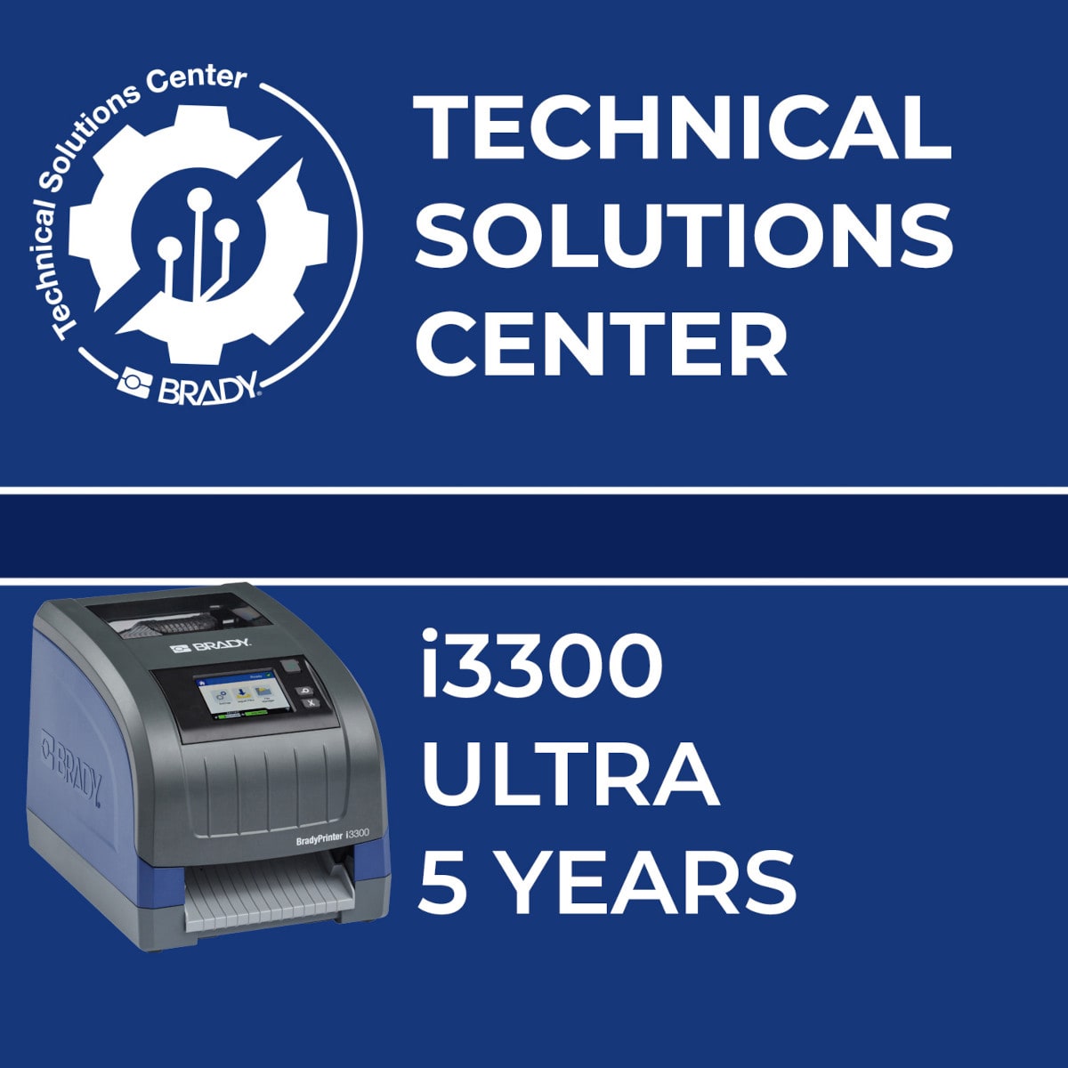BRADY - Contratto di assistenza i3300 Ultra 5 anni