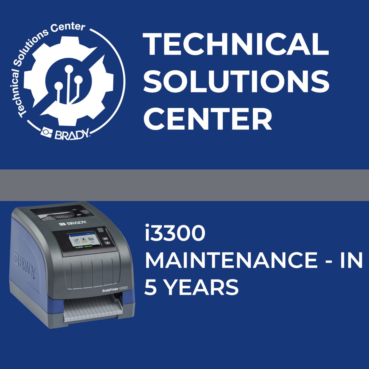 BRADY - Contratto di assistenza i3300 Maintenance In 5 anni