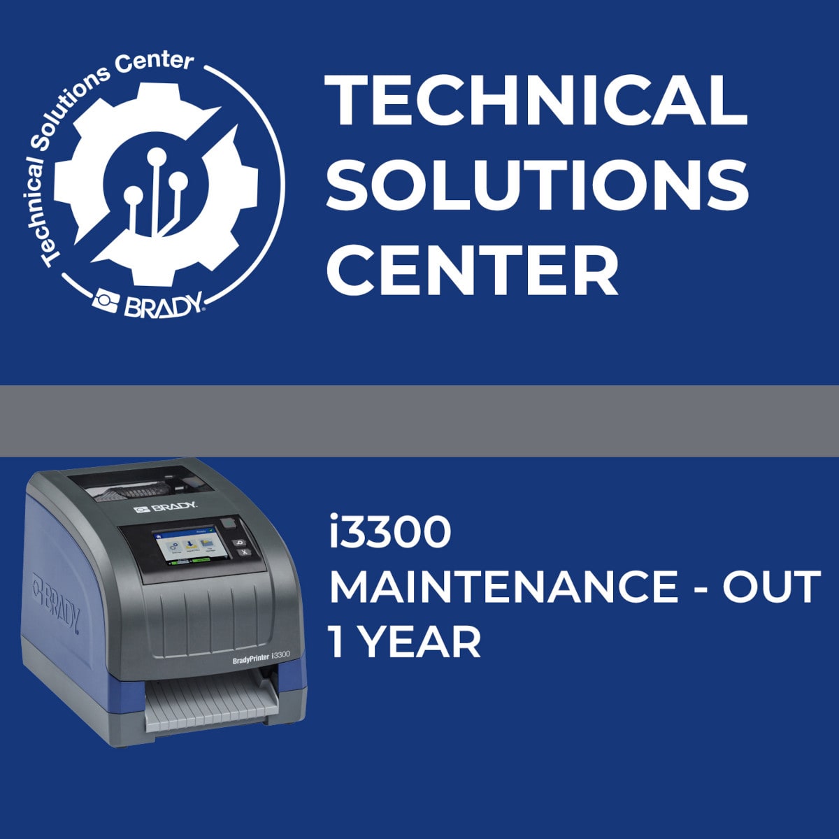 BRADY - Contratto di assistenza i3300 Maintenance Out 1 anno
