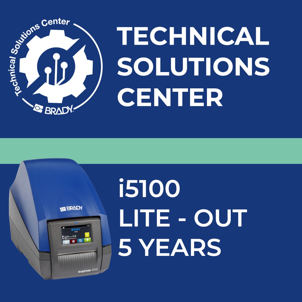 BRADY - Contratto di assistenza i5100 Lite Out 5 anni