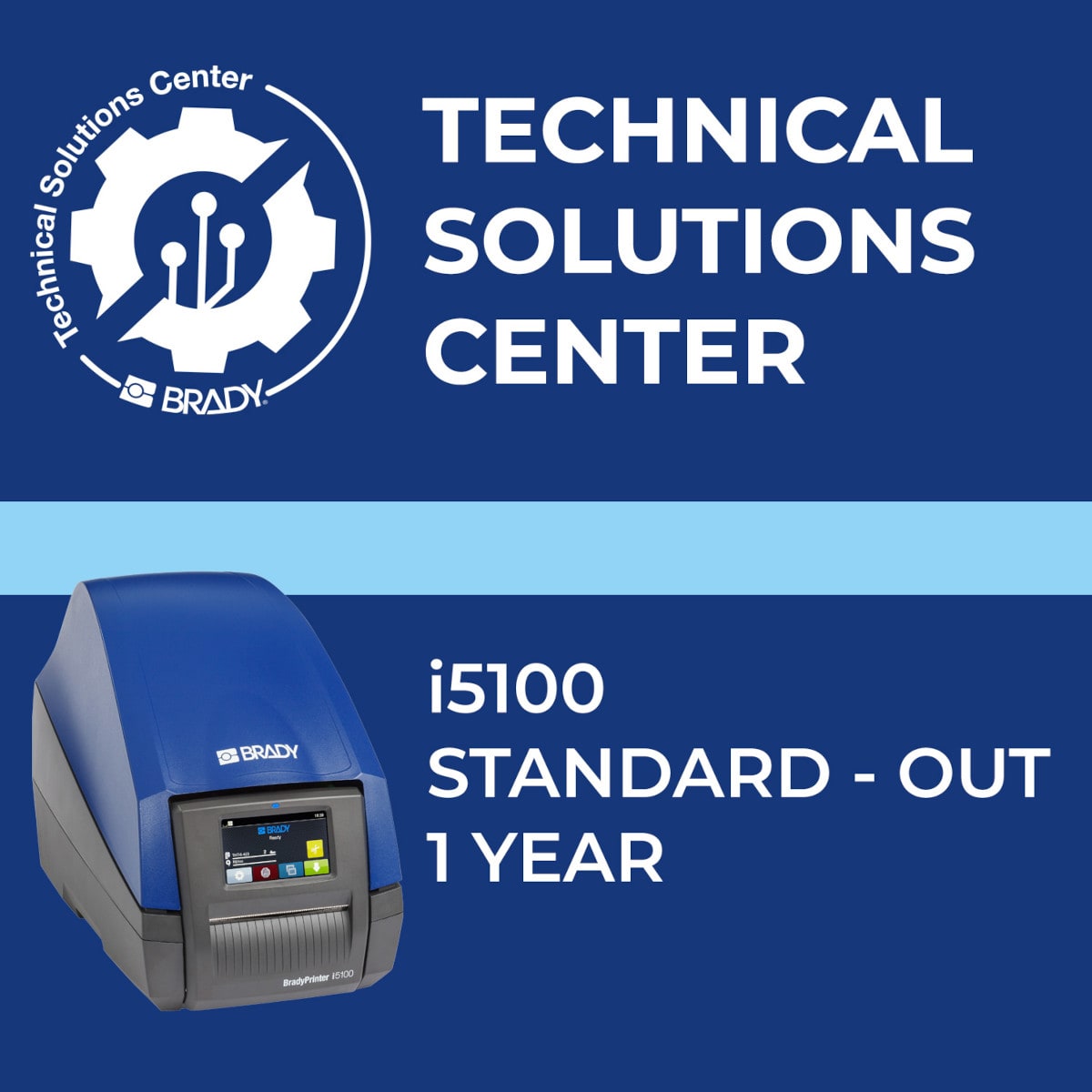 BRADY - Contratto di assistenza i5100 Standard Out 1 anno