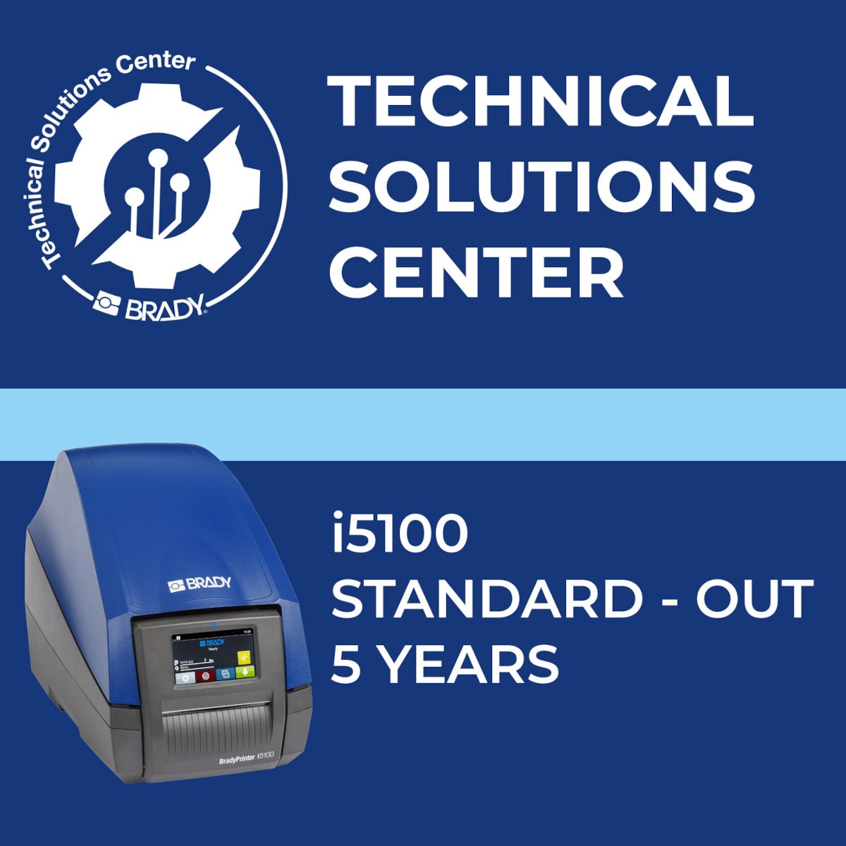 BRADY - Contratto di assistenza i5100 Standard Out 5 anni