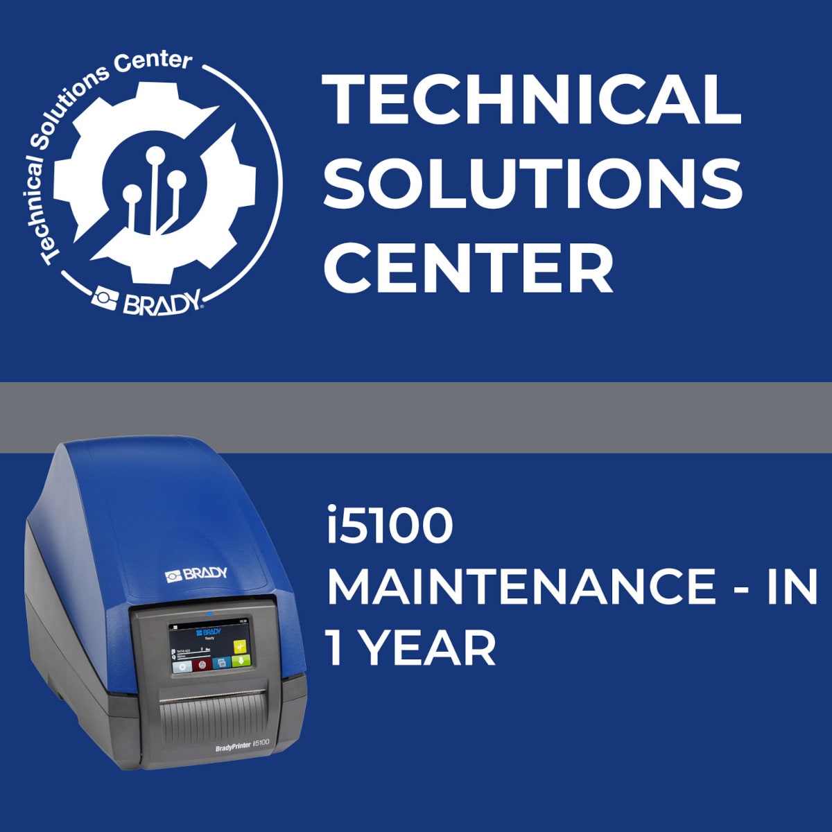 BRADY - Contratto di assistenza i5100 Maintenance In 1 anno 321464