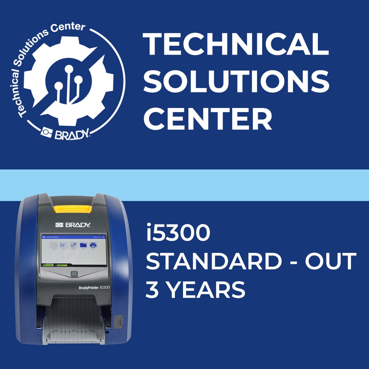 BRADY - Contratto di assistenza i5300 Standard Out 3 anni