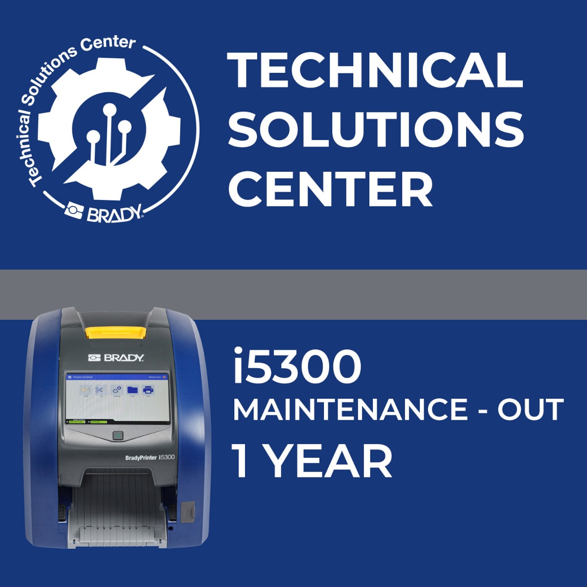 BRADY - Contratto di assistenza i5300 Maintenance Out 1 anno 321495